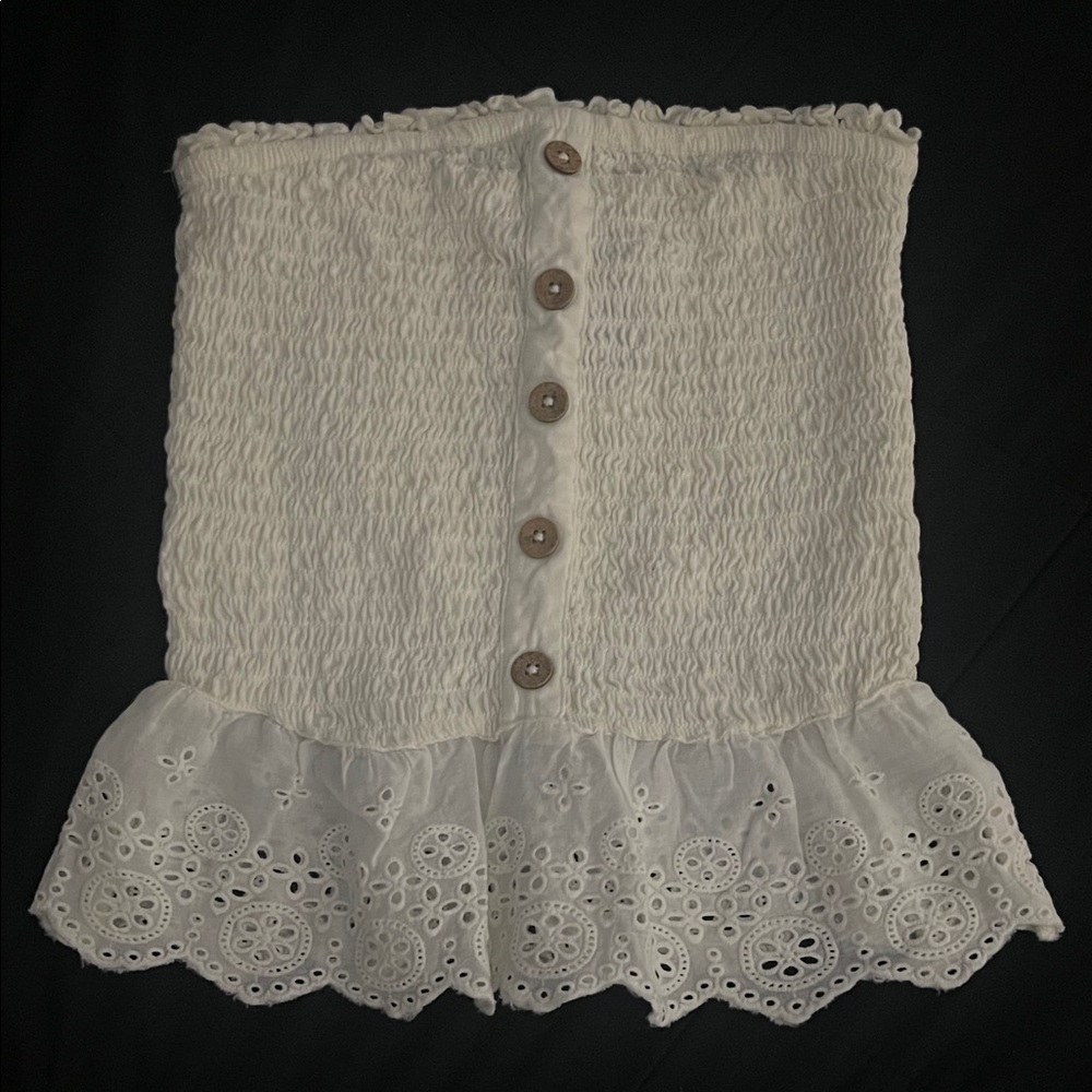 Elegant White Lace Top